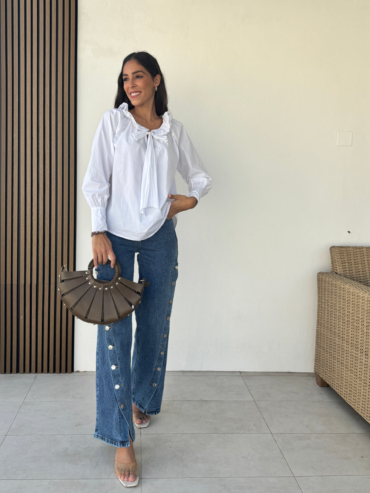 Camisa Blanca Lazo