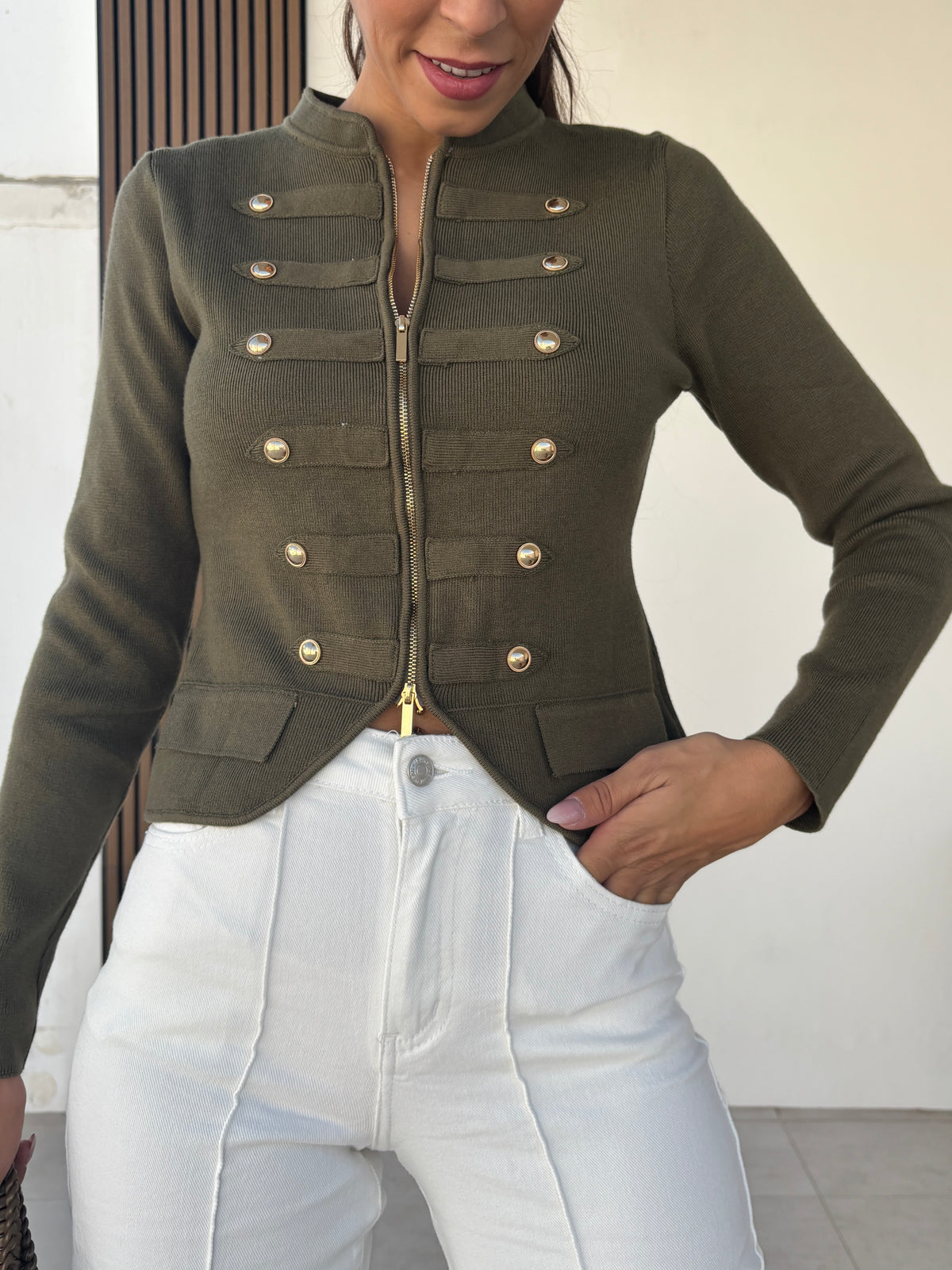 Jersey botones-cremallera