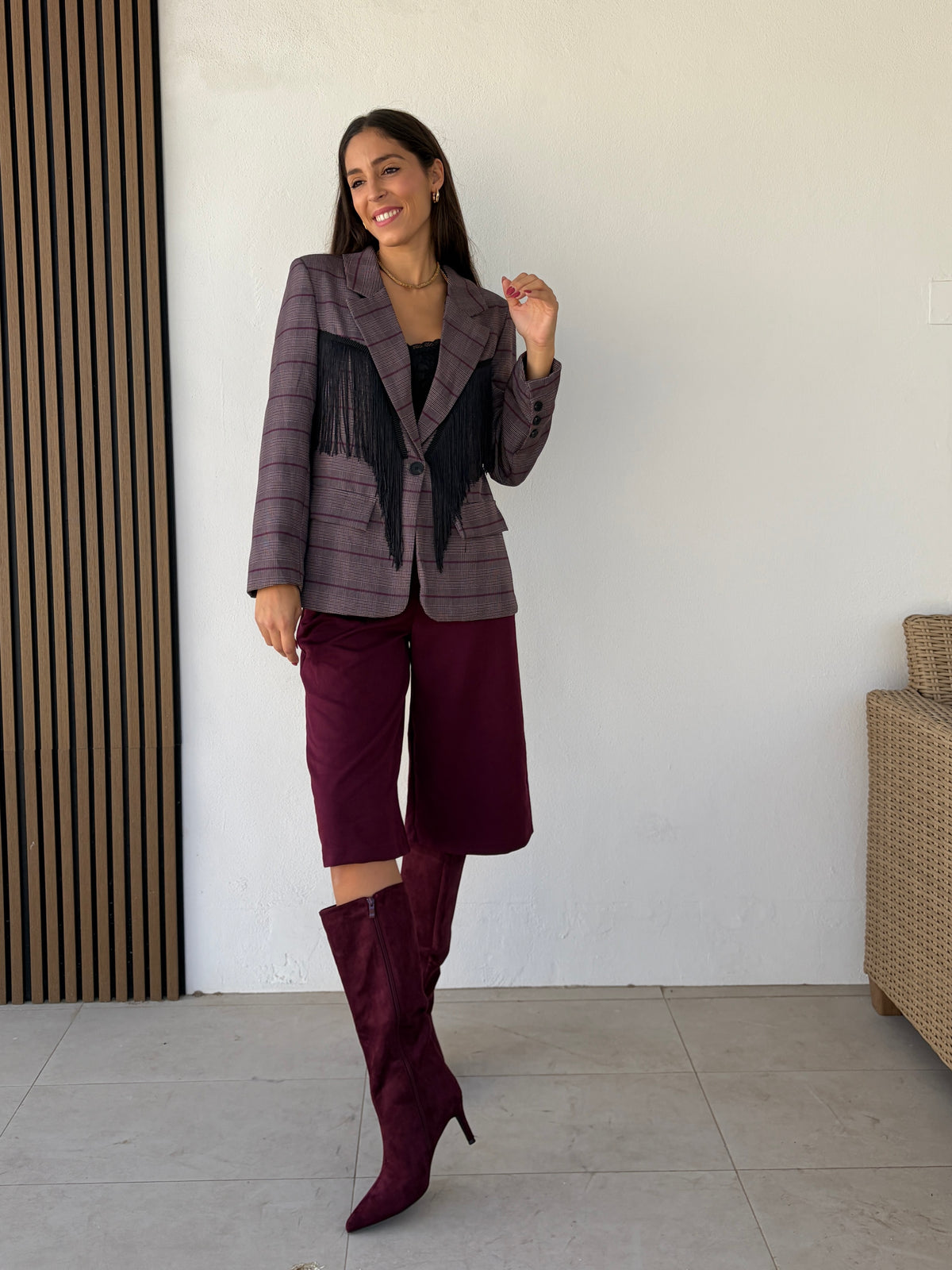 Blazer Sevilla burdeos