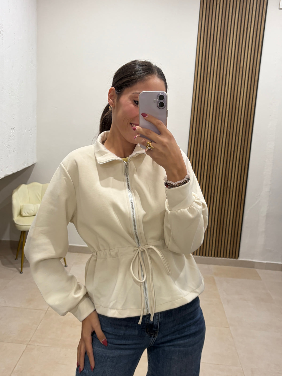 Sudadera Celia Beige