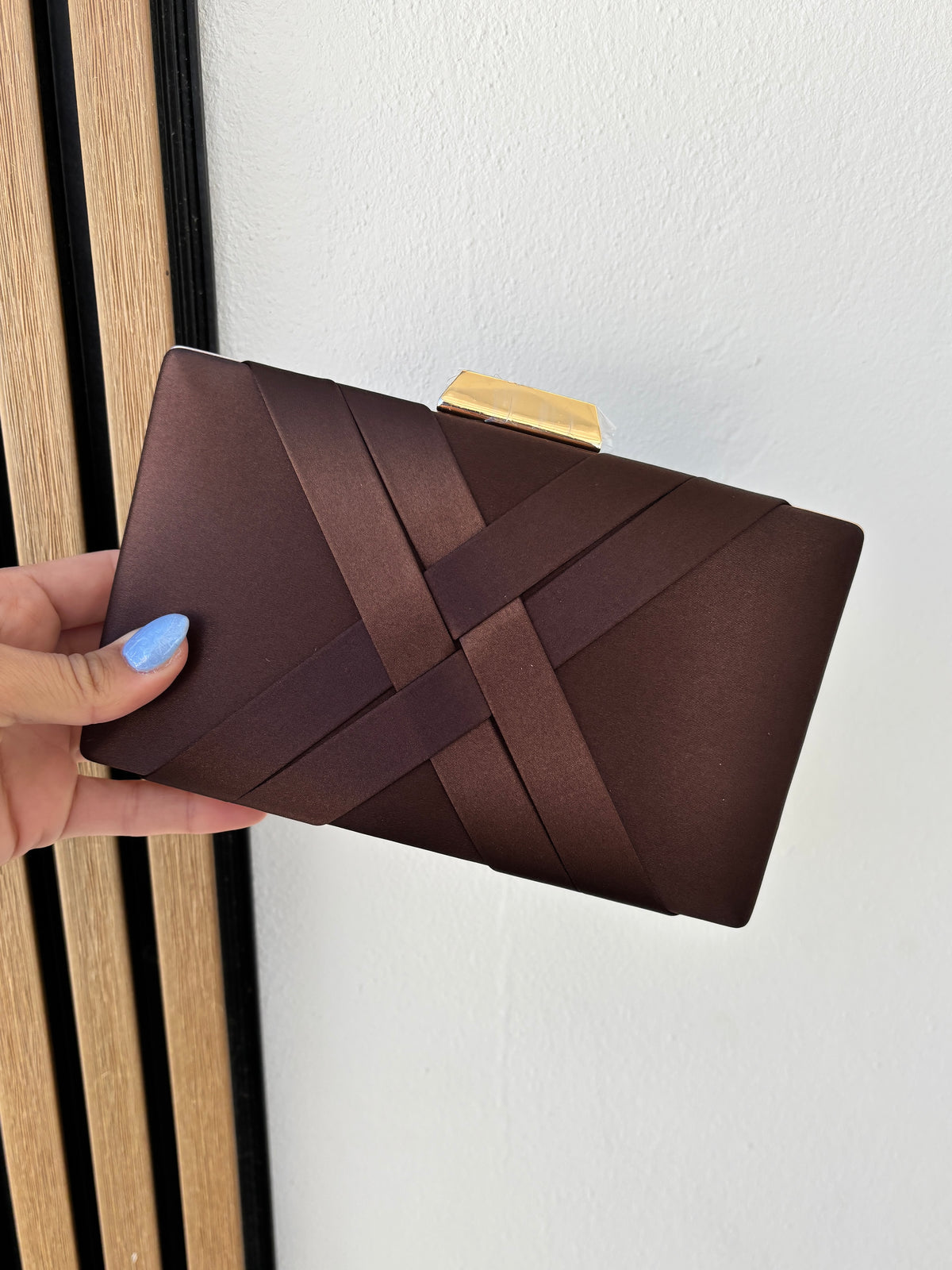 Cartera cruce marrón