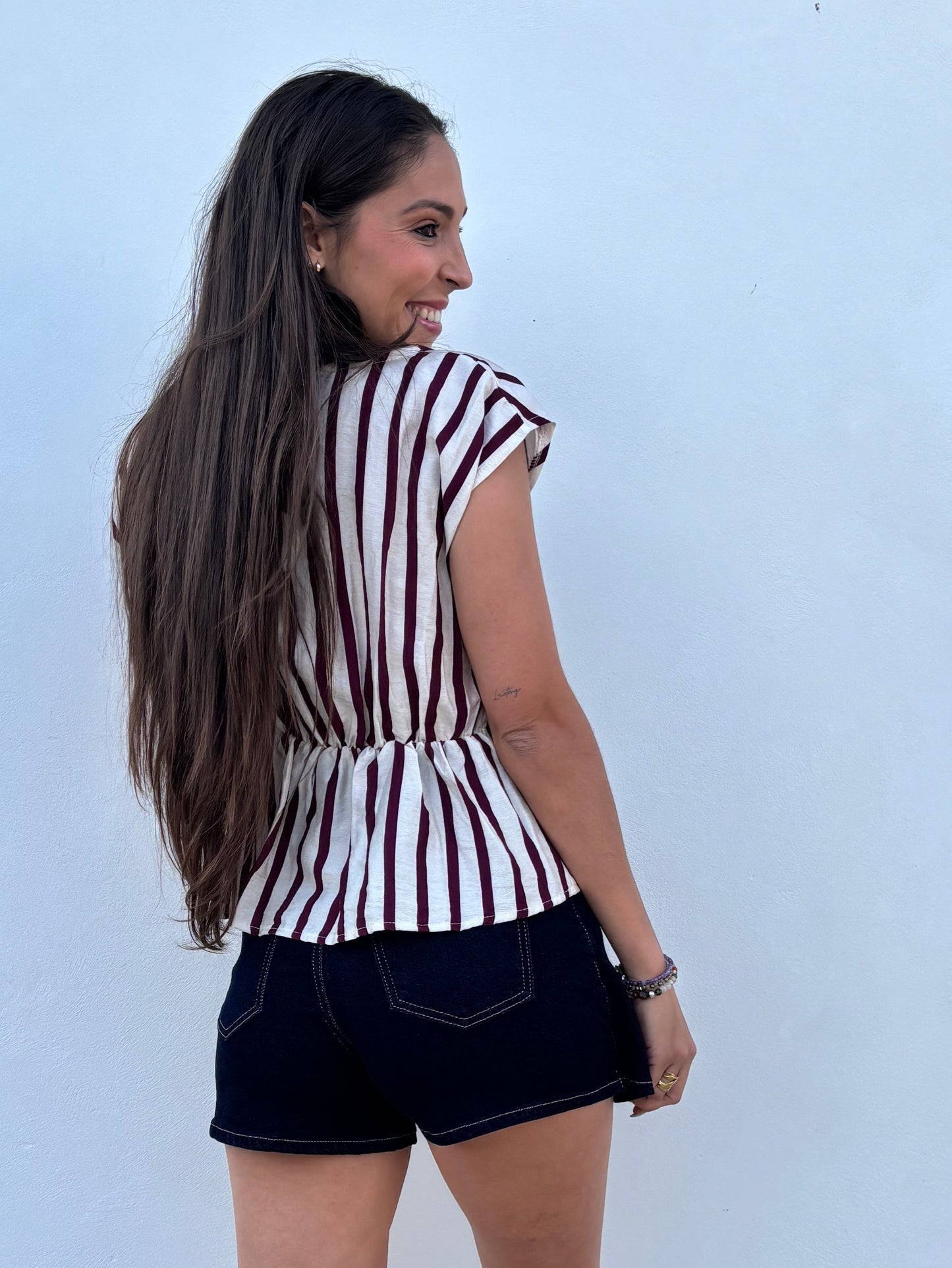 Camisa Parisiana Burdeos