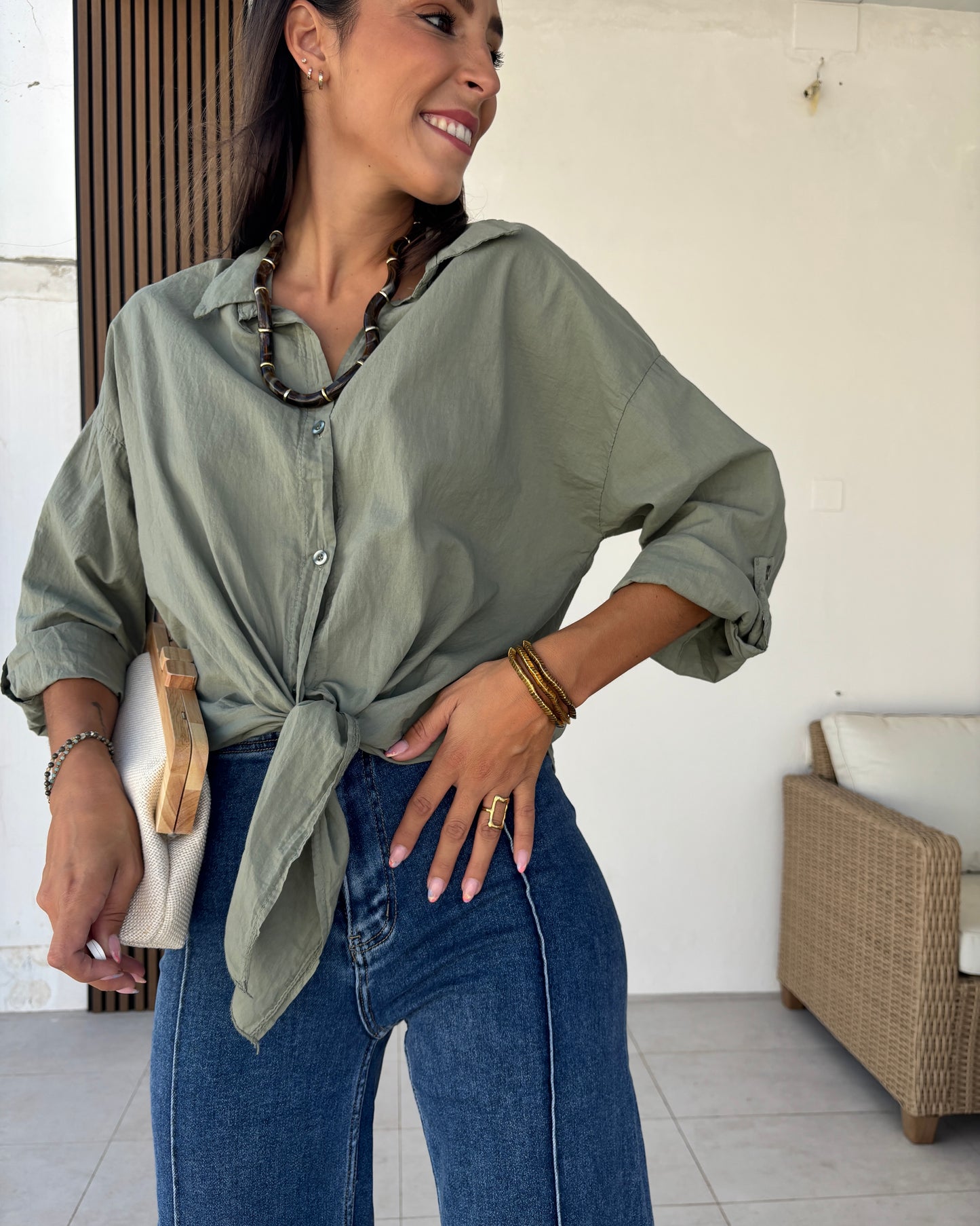 Camisa Mayeli verde
