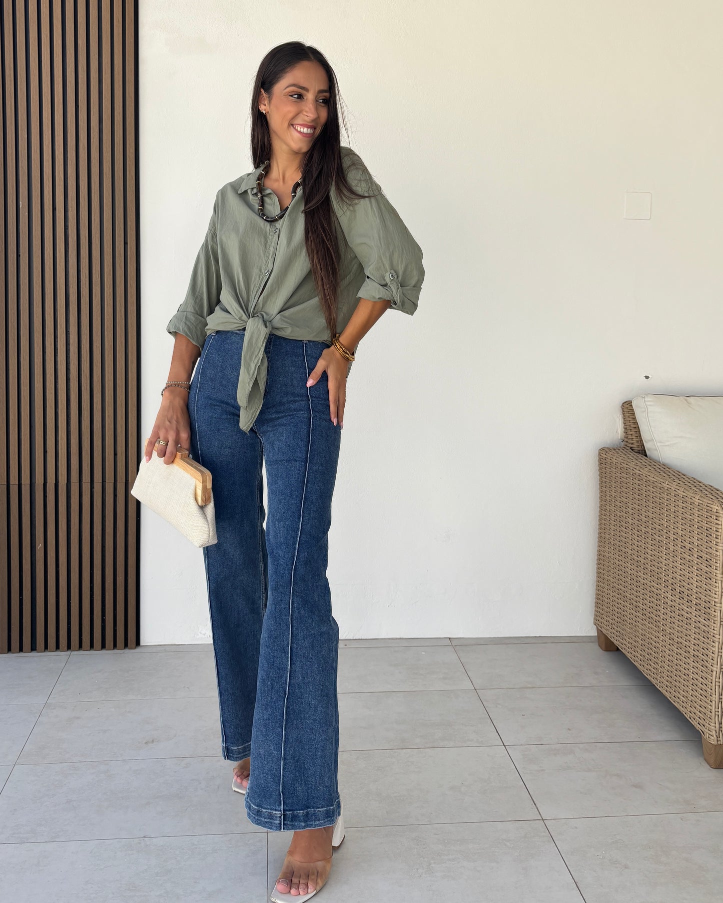 Camisa Mayeli verde