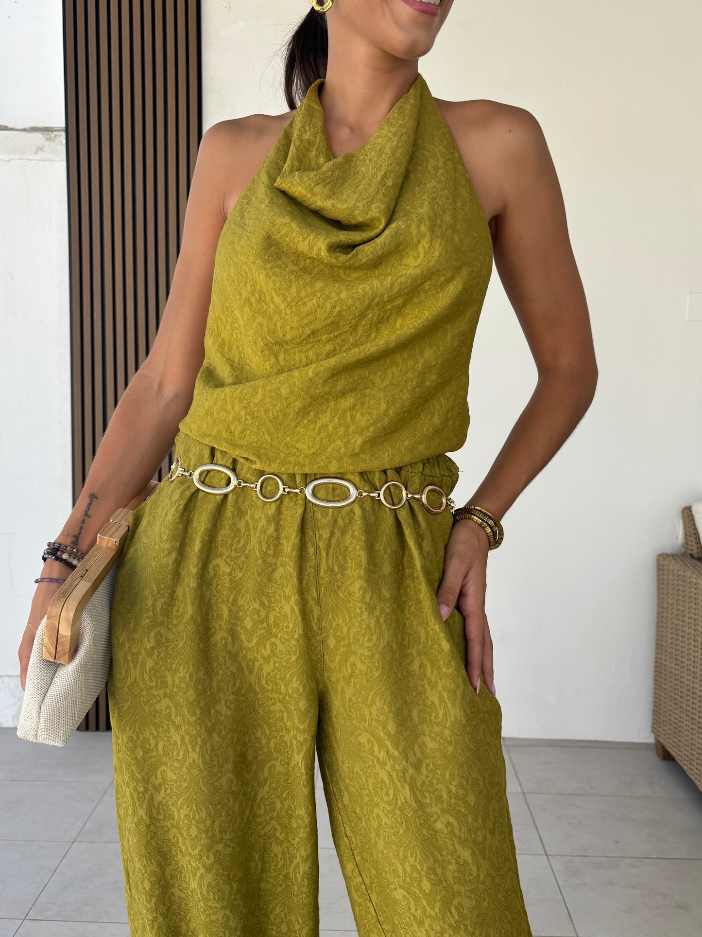Conjunto Singapur verde lima