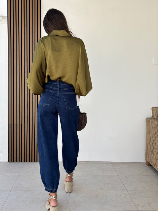 Pantalón Bombacho denim