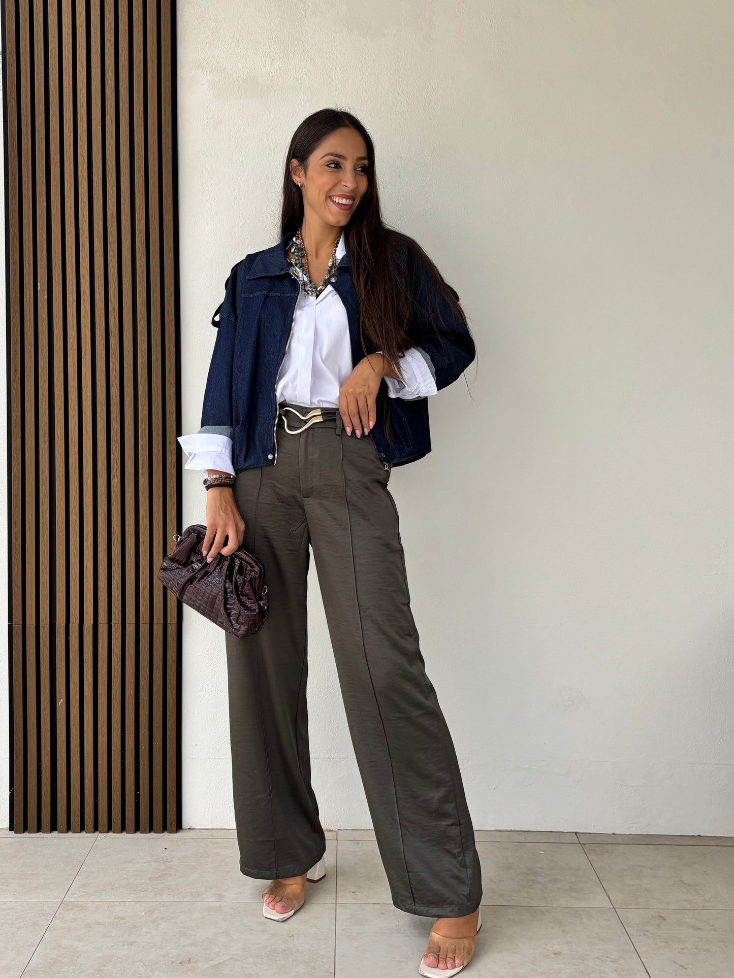 Pantalón Alina Kaki