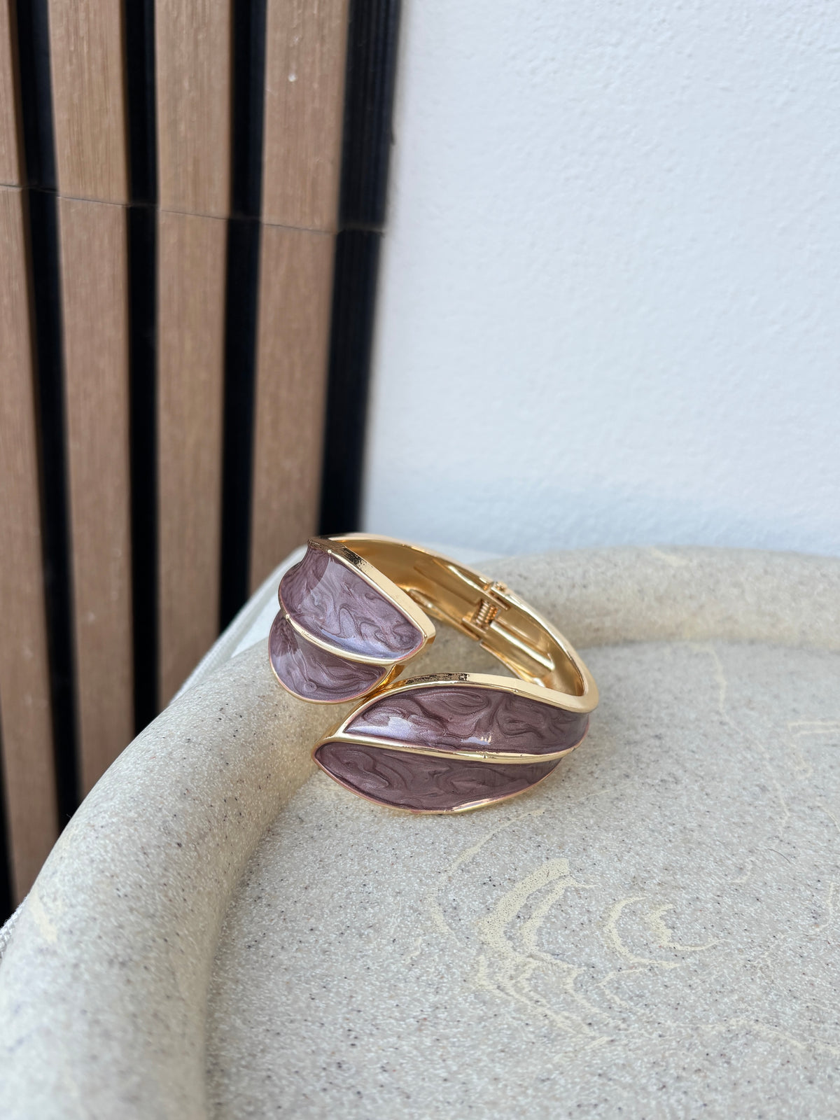 Pulsera hoja malva
