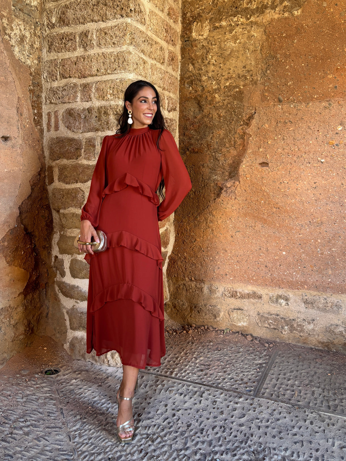 Vestido Amalia cardera