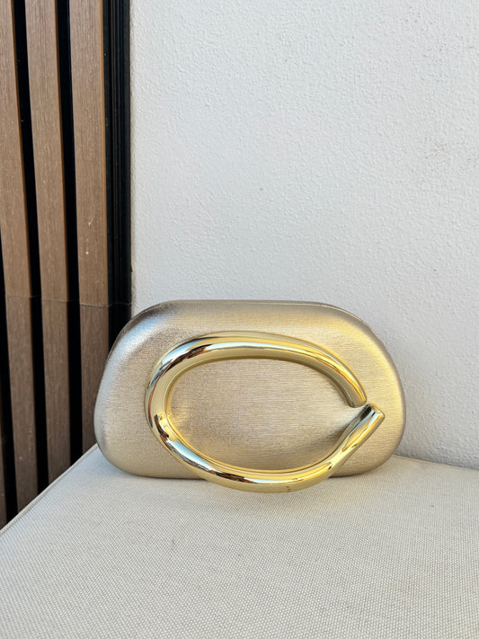 Cartera Paris dorada