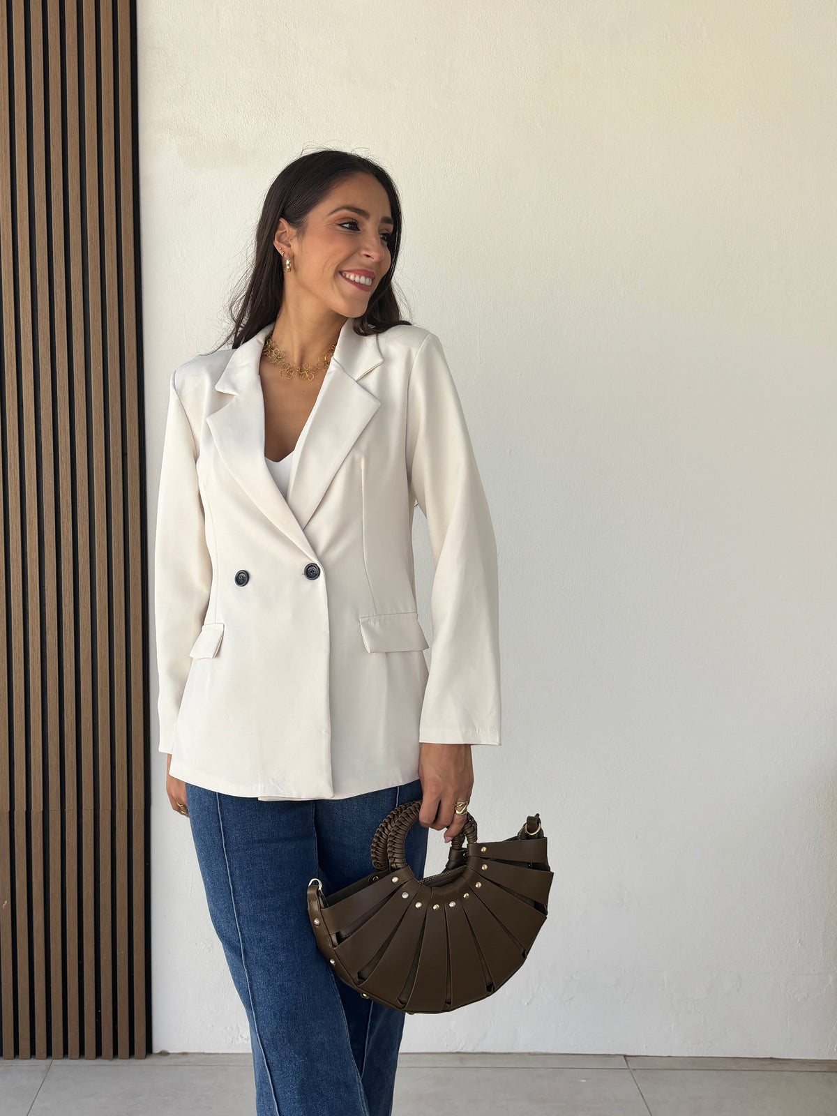 Blazer Sara blanca rota