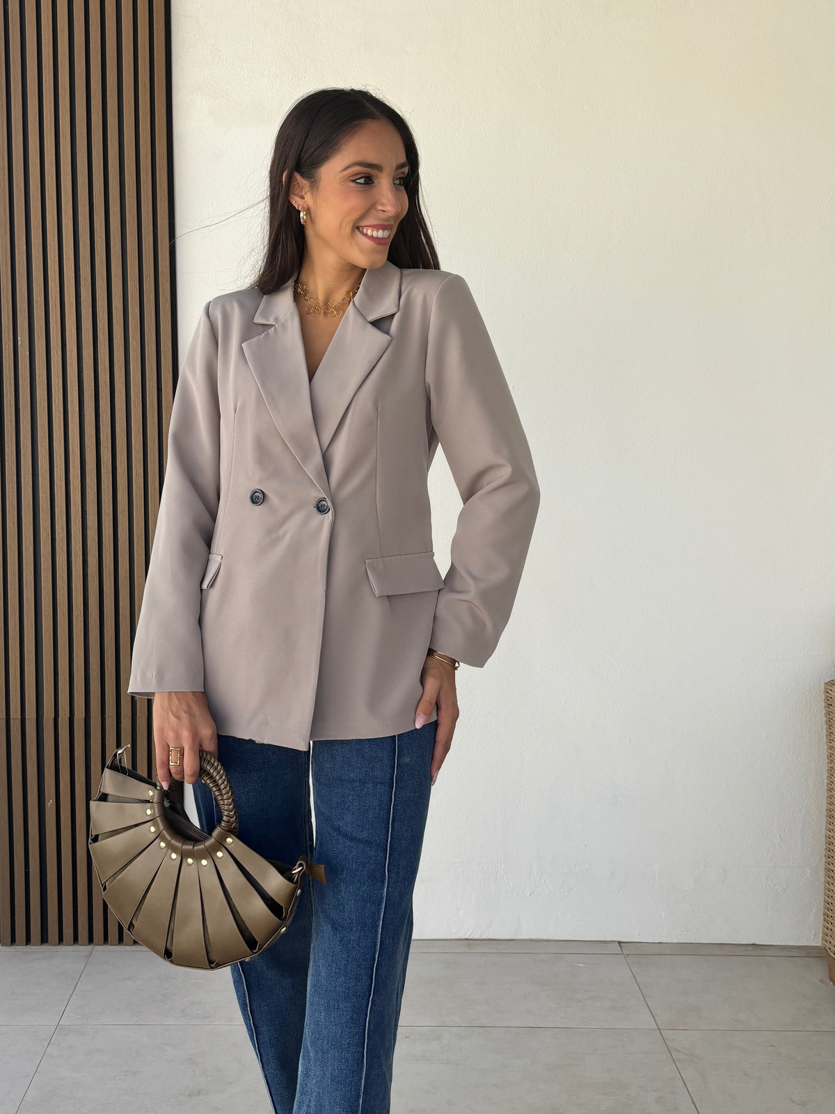 Blazer Sara taupe