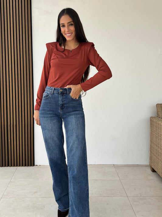 Blusa básica hombreras Cardera