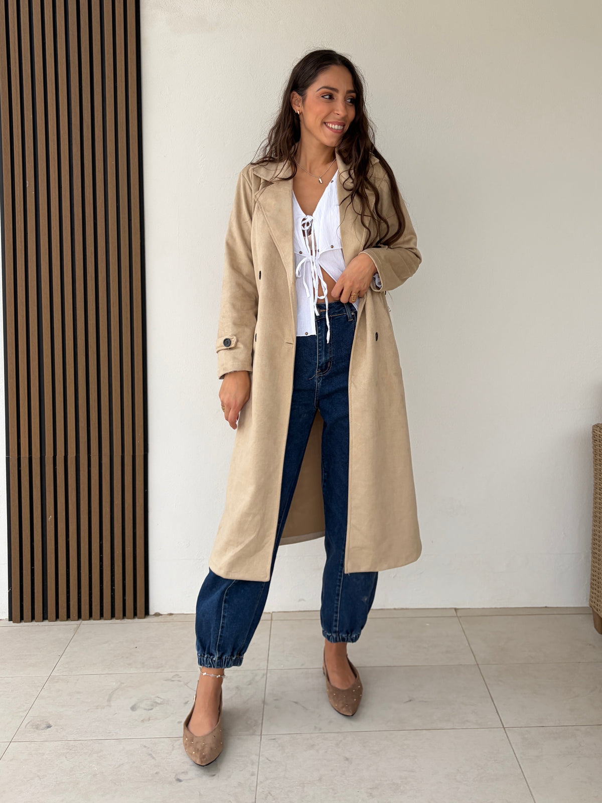Gabardina Antelina Beige
