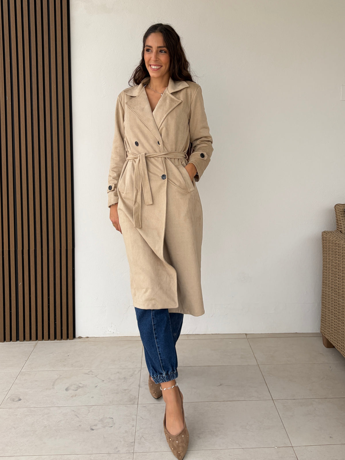 Gabardina Antelina Beige