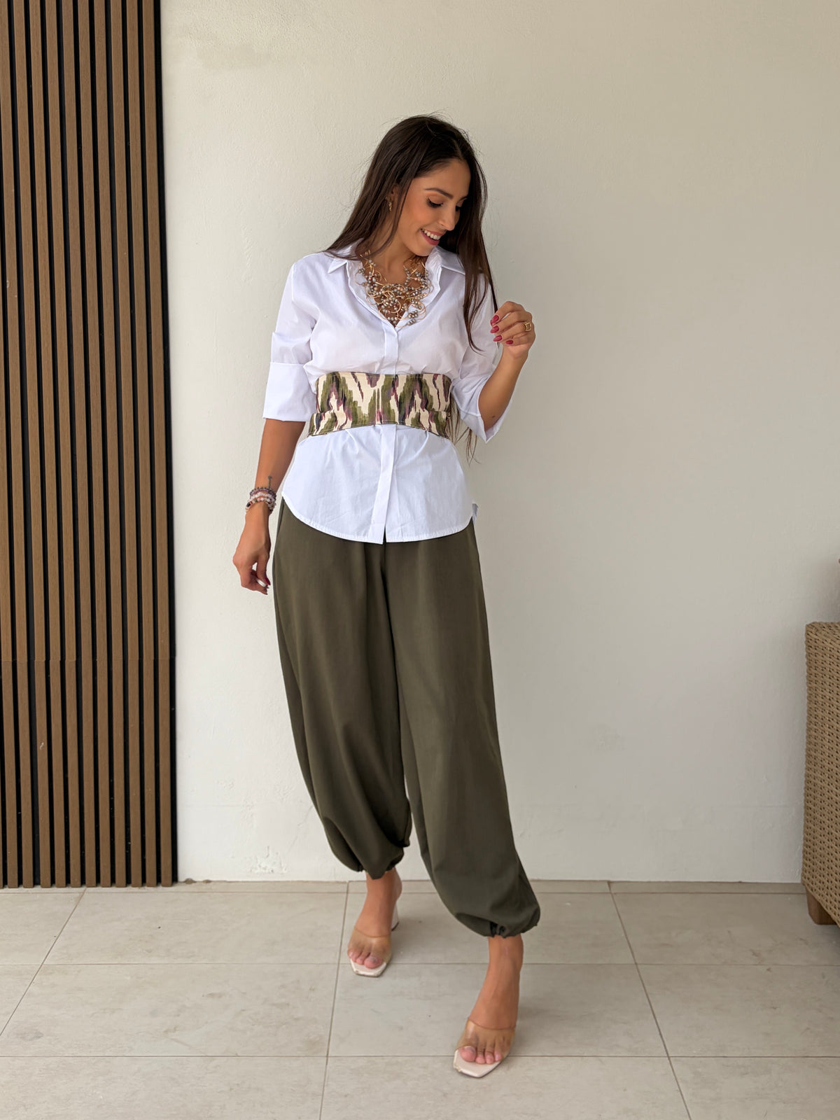 Pantalón bombacho Helen verde