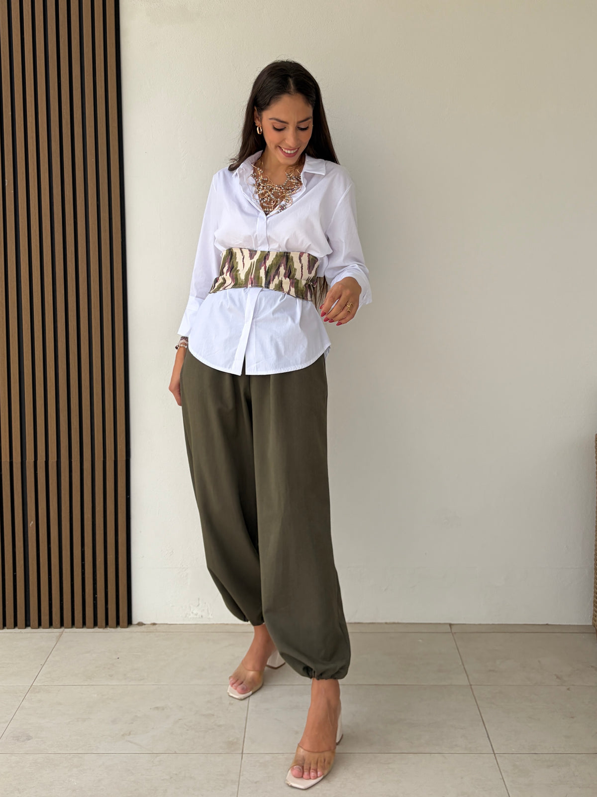 Pantalón bombacho Helen verde