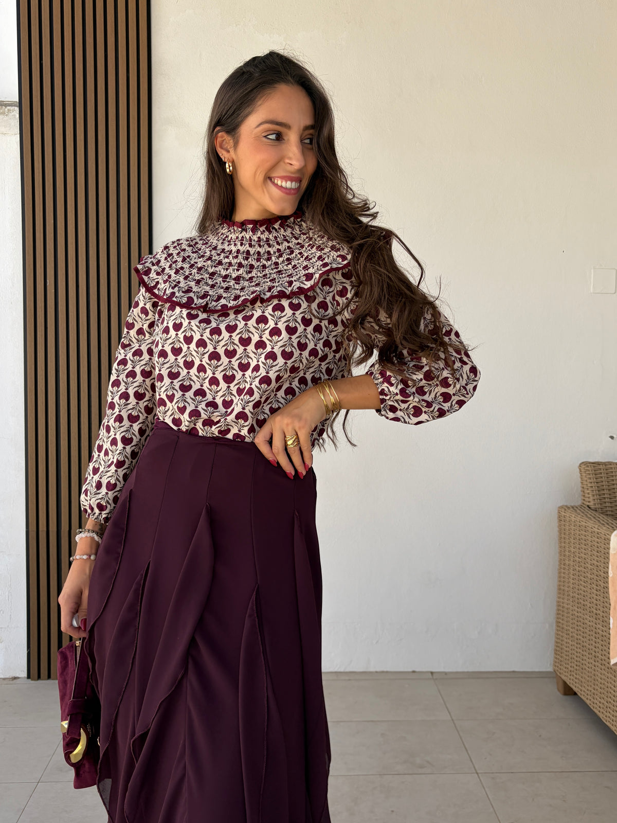 Falda Sevilla Tinto