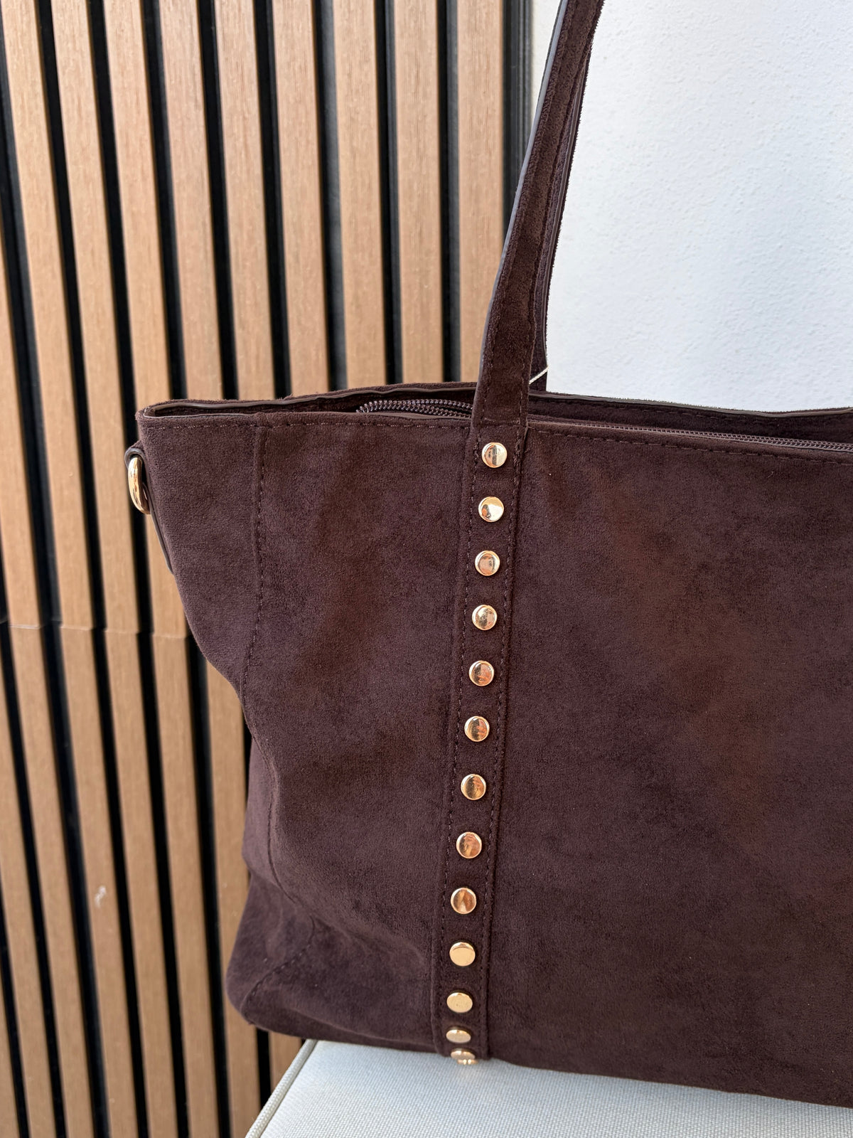 Bolso Tachas marrón