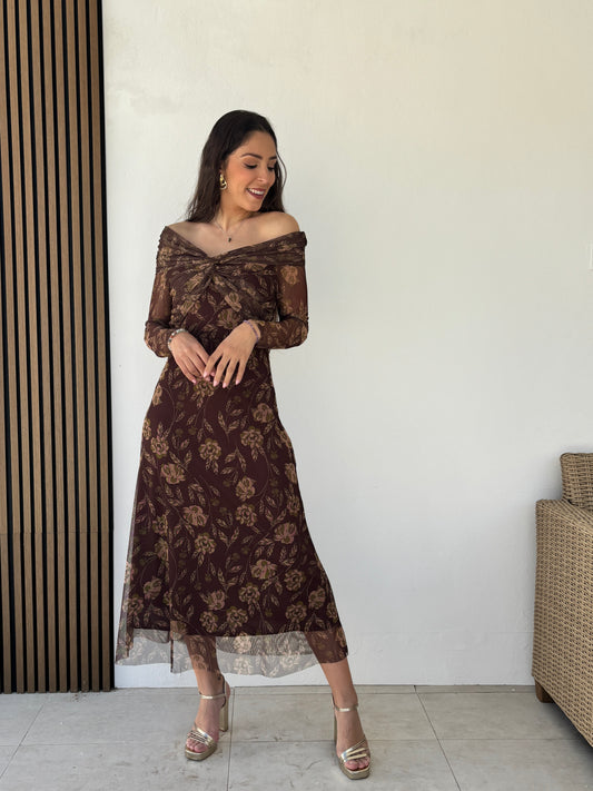 Vestido Bélgica Marrón