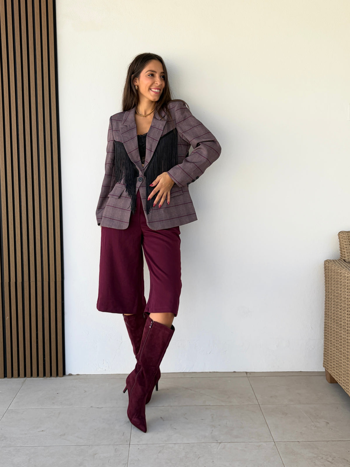 Blazer Sevilla burdeos