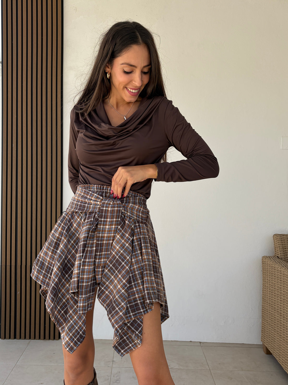 Blusa Paula marrón