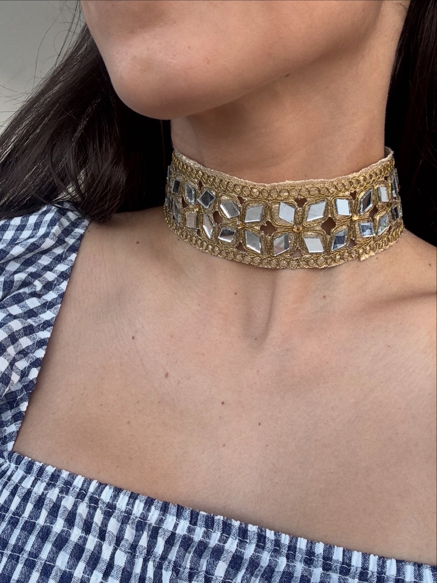 Choker Espejo Floral