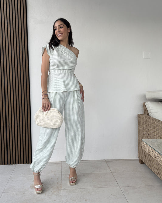Conjunto Vichy Madrid Verde claro