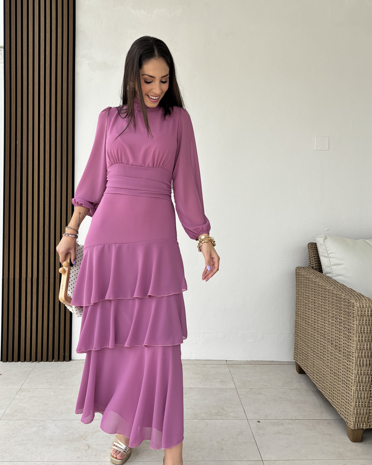 Vestido Teresa Rosa