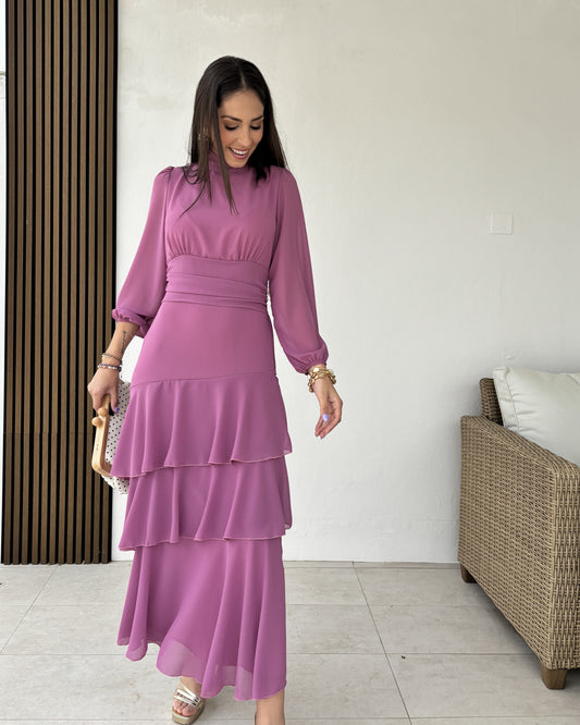 Vestido Teresa Rosa